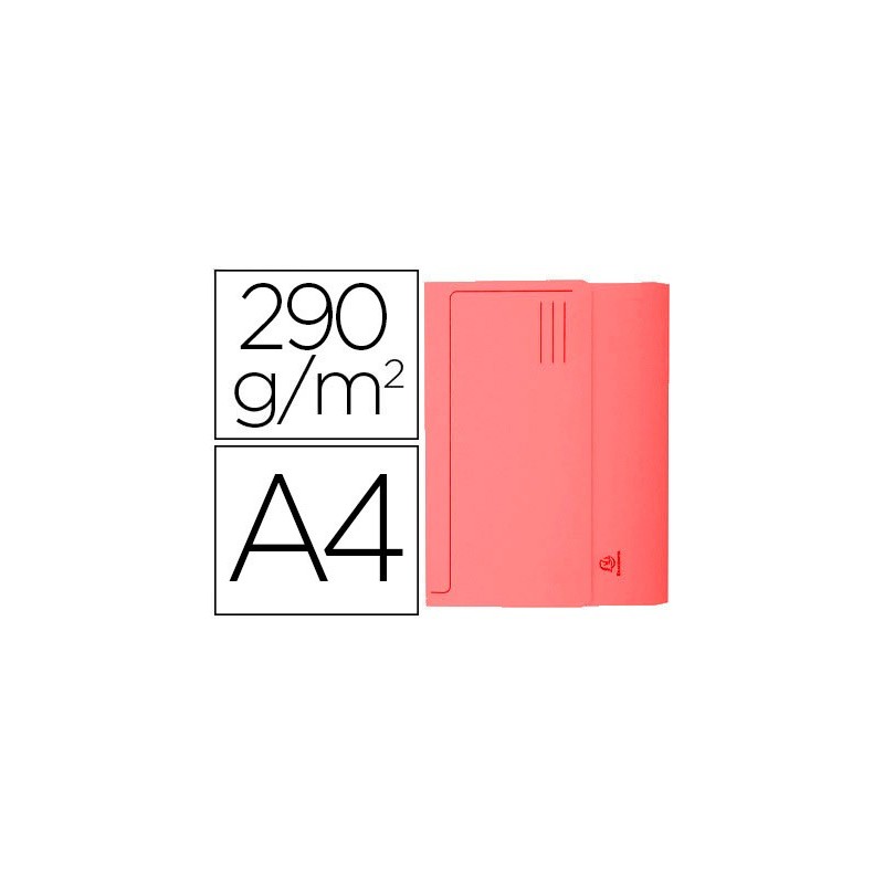 SUBCARPETA CARTULINA CON BOLSA EXACOMPTA DIN A4 ROJO 290 GR (PACK INDIVISIBLE 50 UDS)