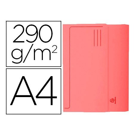 SUBCARPETA CARTULINA CON BOLSA EXACOMPTA DIN A4 ROJO 290 GR (PACK INDIVISIBLE 50 UDS)