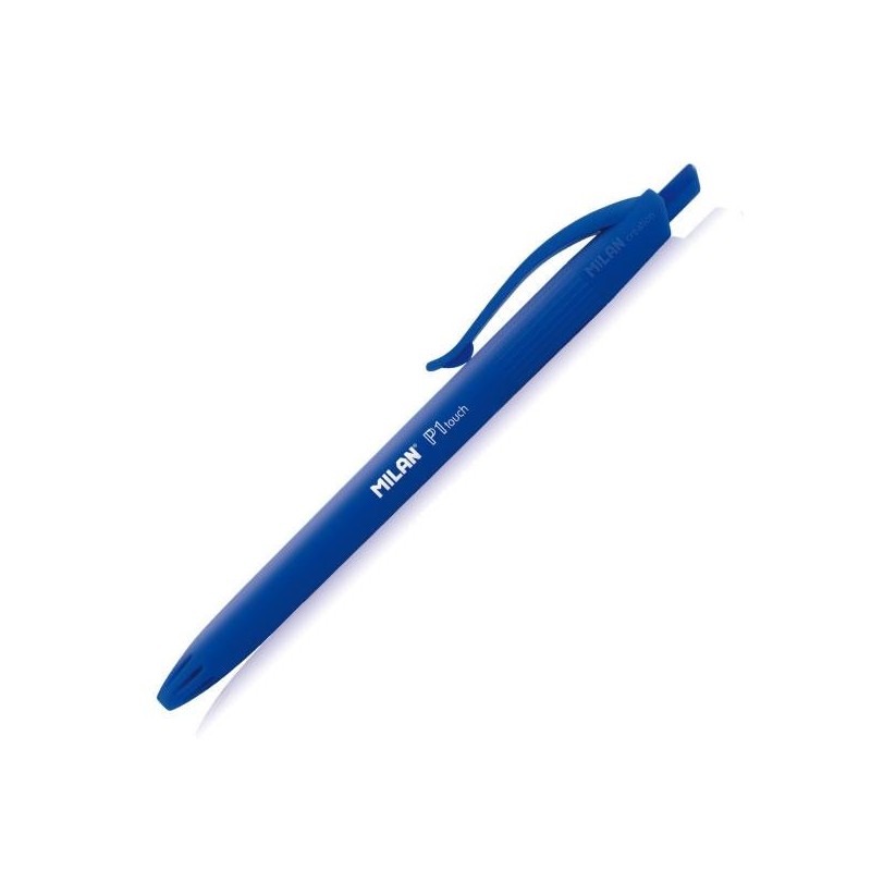 Bolígrafo retráctil Milan P1 Touch - Punta 1 mm - Color azul Bolígrafo retráctil Milan P1 Touch - Punta 1 mm - Color azul