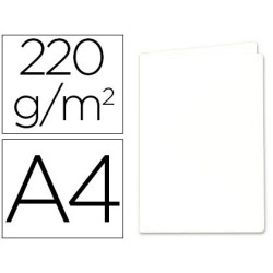 SUBCARPETA CARTULINA EXACOMPTA DIN A4 BLANCA 220 GR (PACK INDIVISIBLE 100 UDS)