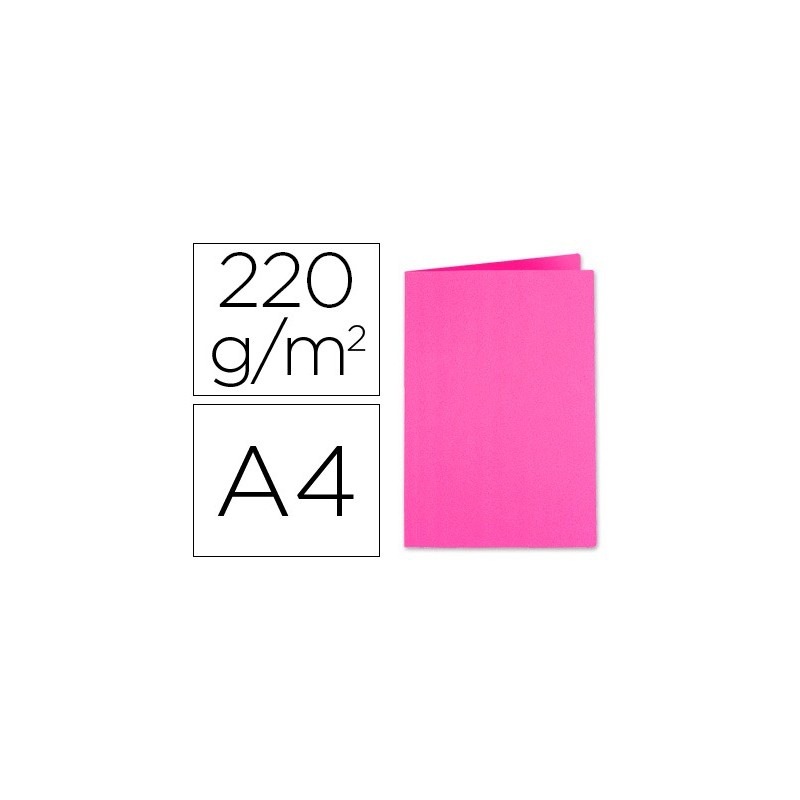 SUBCARPETA CARTULINA EXACOMPTA DIN A4 FUCSIA 220 GR (PACK INDIVISIBLE 100 UDS)