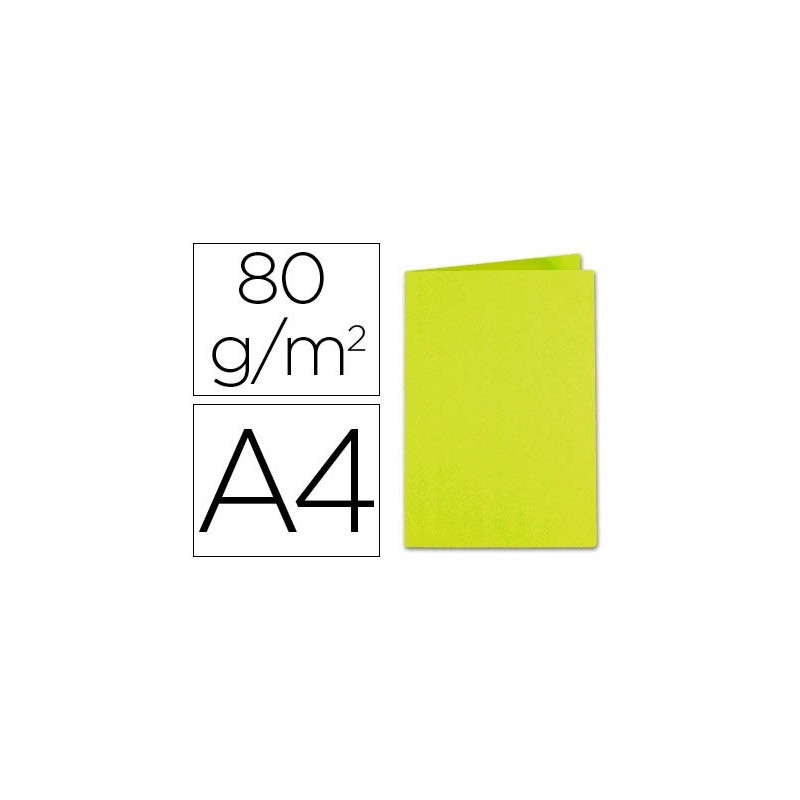 SUBCARPETA CARTULINA EXACOMPTA DIN A4 VERDE MENTA 80 GR (PACK INDIVISIBLE 100 UDS)