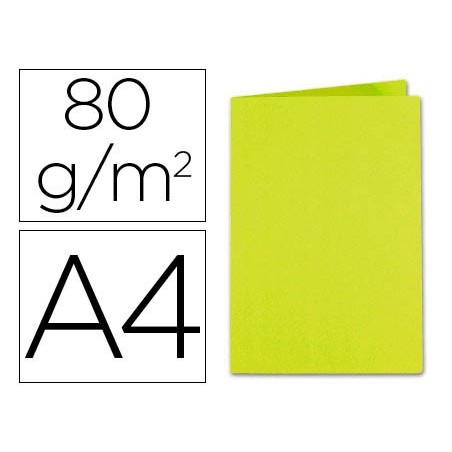 SUBCARPETA CARTULINA EXACOMPTA DIN A4 VERDE MENTA 80 GR (PACK INDIVISIBLE 100 UDS)