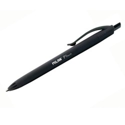 Bolígrafo retráctil Milan P1 Touch - Punta 1 mm - Color negro