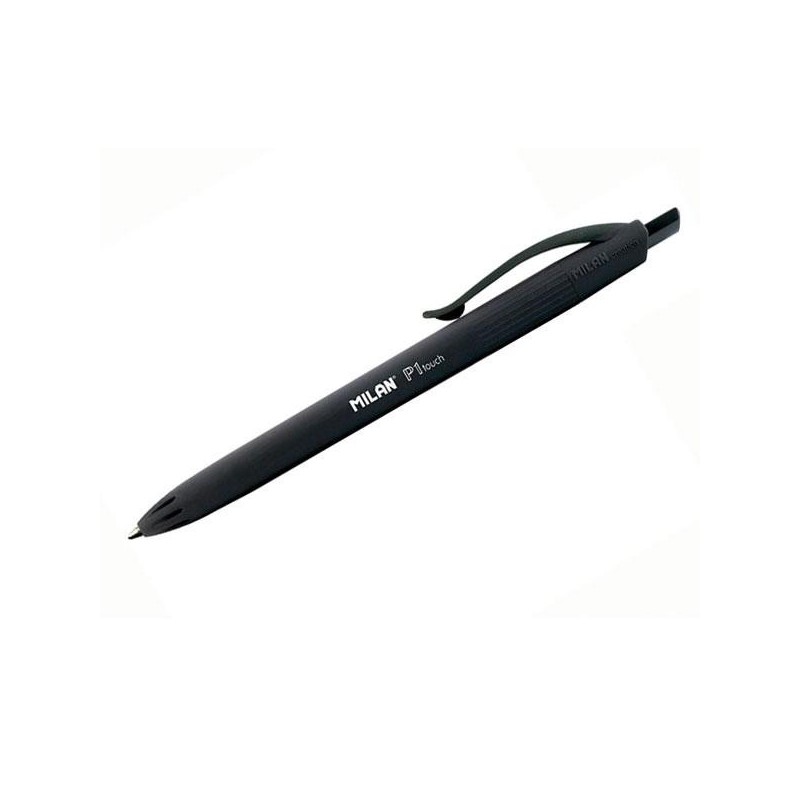 Bolígrafo retráctil Milan P1 Touch - Punta 1 mm - Color negro Bolígrafo retráctil Milan P1 Touch - Punta 1 mm - Color negro