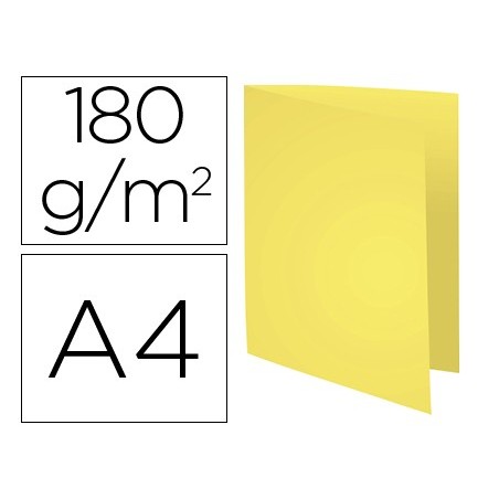 SUBCARPETA CARTULINA RECICLADA EXACOMPTA DIN A4 AMARILLO 170 GR (PACK INDIVISIBLE 100 UDS)