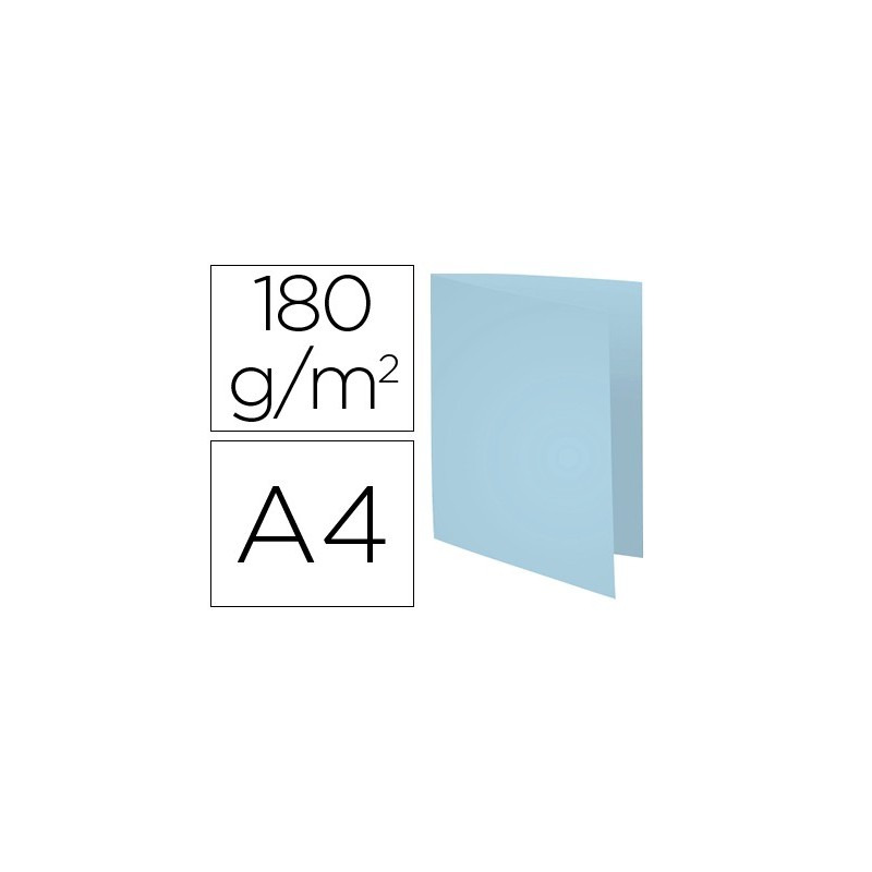 SUBCARPETA CARTULINA RECICLADA EXACOMPTA DIN A4 CELESTE 170 GR (PACK INDIVISIBLE 100 UDS)