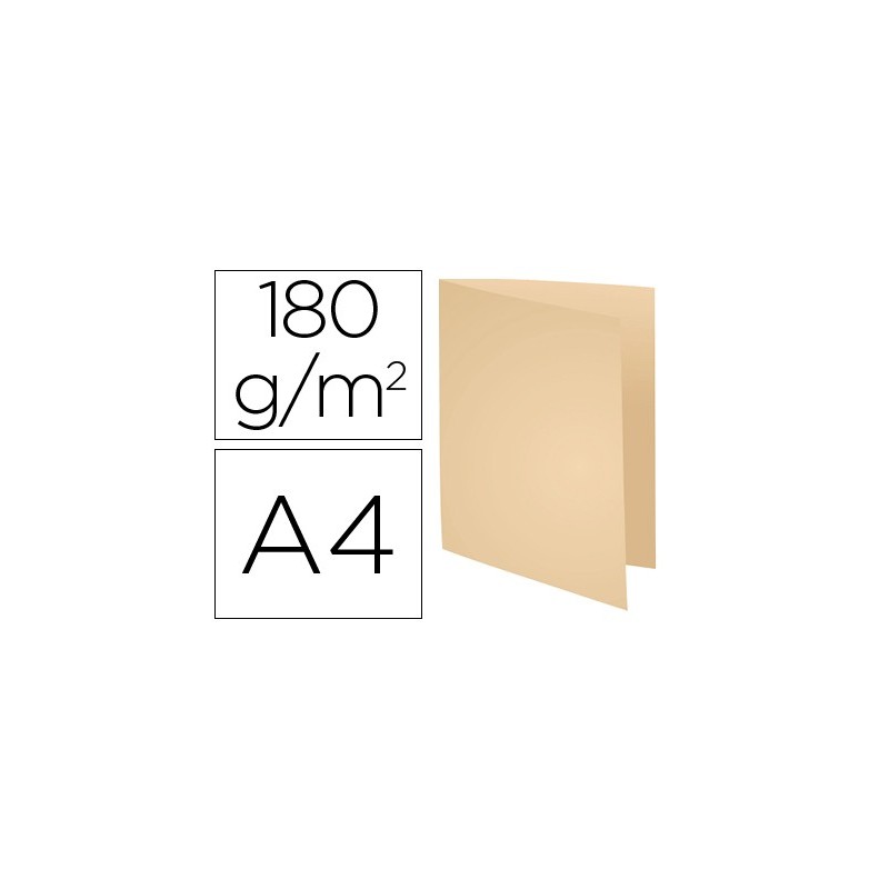 SUBCARPETA CARTULINA RECICLADA EXACOMPTA DIN A4 CREMA 170 GR (PACK INDIVISIBLE 100 UDS)