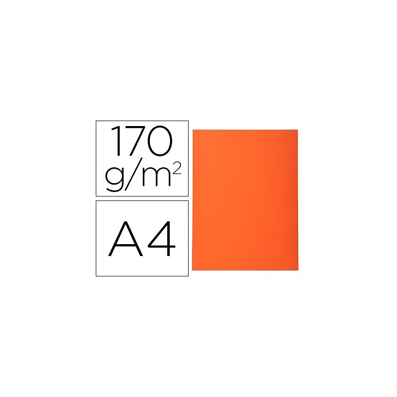 SUBCARPETA CARTULINA RECICLADA EXACOMPTA DIN A4 NARANJA 170 GR (PACK INDIVISIBLE 100 UDS)