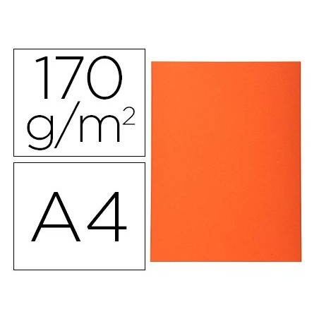 SUBCARPETA CARTULINA RECICLADA EXACOMPTA DIN A4 NARANJA 170 GR (PACK INDIVISIBLE 100 UDS)
