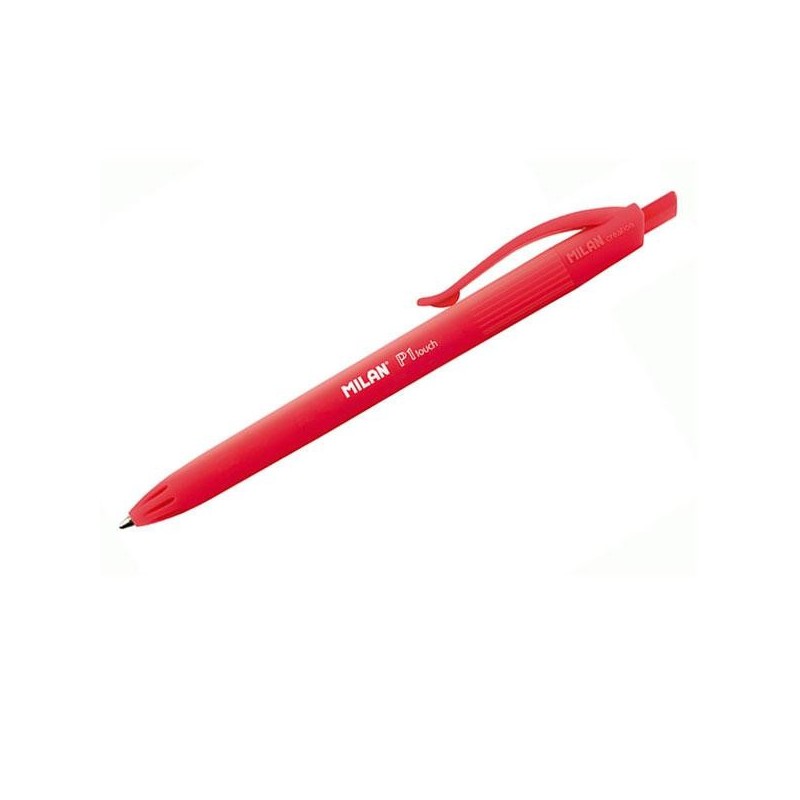 Bolígrafo retráctil Milan P1 Touch - Punta 1 mm - Color rojo Bolígrafo retráctil Milan P1 Touch - Punta 1 mm - Color rojo