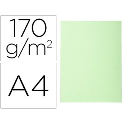 SUBCARPETA CARTULINA RECICLADA EXACOMPTA DIN A4 VERDE CLARO 170 GR (PACK INDIVISIBLE 100 UDS)