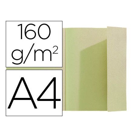 SUBCARPETA EXACOMPTA DIN A4 VERDE 160G/M2 CON SOLAPA INTERIOR (PACK INDIVISIBLE 100 UDS)