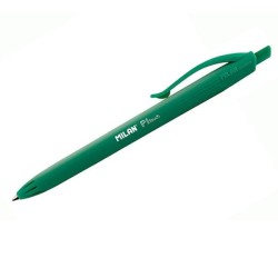 Bolígrafo retráctil Milan P1 Touch - Punta 1 mm - Color verde