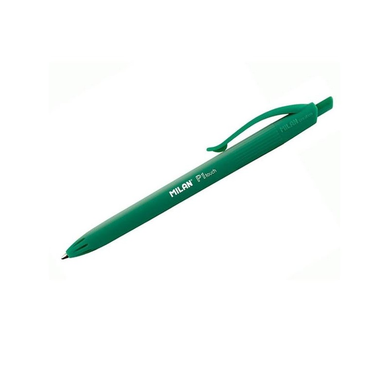 Bolígrafo retráctil Milan P1 Touch - Punta 1 mm - Color verde Bolígrafo retráctil Milan P1 Touch - Punta 1 mm - Color verde
