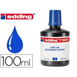 TINTA ROTULADOR EDDING T-100 AZUL FRASCO DE 100 ML