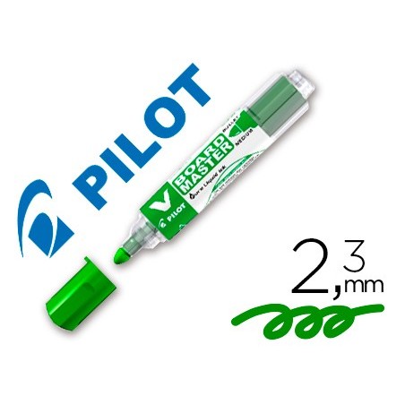 ROTULADOR PILOT V BOARD MASTER PARA PIZARRA BLANCA VERDE TINTA LIQUIDA TRAZO 2,3MM