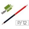 LAPICES BICOLOR LIDERPAPEL ROJO-AZUL