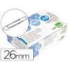 CLIPS LIDERPAPEL N 1,5 LABIADOS 26 MM CAJA DE 100 UNIDADES