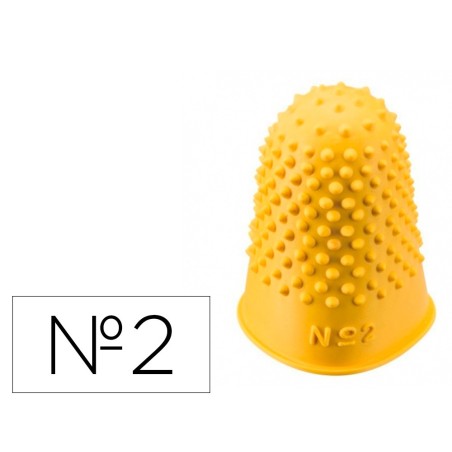 DEDILES Q-CONNECT GOMA N 2 22-24 MM DIAMETRO CAJA DE 12 UNIDADES COLOR AMARILLO