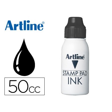 TINTA TAMPON ARTLINE NEGRA FRASCO DE 50 CC