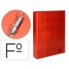 CARPETA DE 2 ANILLAS 40MM MIXTAS LIDERPAPEL FOLIO CARTON CUERO FORRADO COMPRESOR PLASTICO