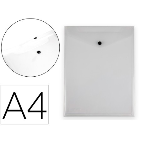 CARPETA LIDERPAPEL DOSSIER BROCHE POLIPROPILENO DIN A4 FORMATO VERTICAL CON FUELLE TRANSPARENTE (PACK INDIVISIBLE 10 UDS)
