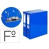 MODULO LIDERPAPEL 2 ARCHIVADORES FOLIO 2 ANILLAS MECANISMO DE PALANCA 75MM AZUL