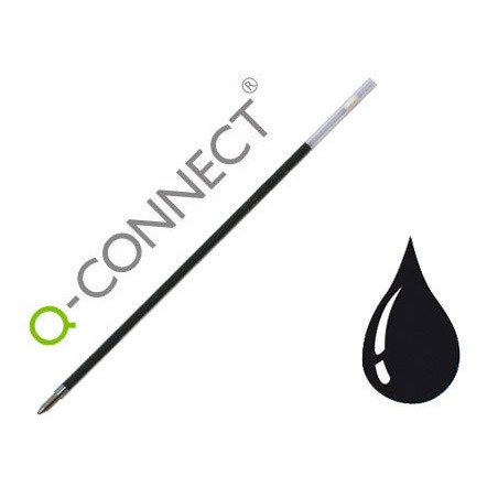RECAMBIO BOLIGRAFO EXTENSIBLE Q-CONNECT KF00233 NEGRO (PACK INDIVISIBLE 10 UDS)