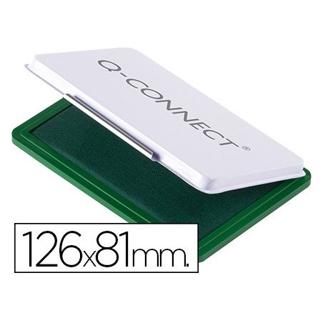 TAMPON Q-CONNECT N.1 126X81 MM VERDE
