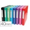 CARPETA PROYECTOS CARTON COMPACTO EXACOMPTA DIN A4 LOMO 40 MM 600 G/M2 COLORES SURTIDOS (PACK INDIVISIBLE 8 UDS)
