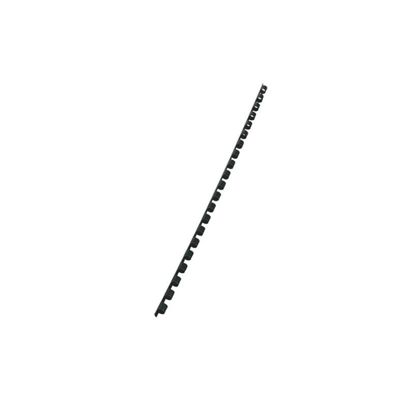 Canutillo de plástico Fellowes - 21 perforaciones - 25 hojas - Color negro - Caja 100 ud Canutillo de plástico Fellowes - 21 perforaciones - 25 hojas - Color negro - Caja 100 ud