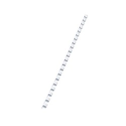Canutillo de plástico Fellowes - 21 perforaciones - 50 hojas - Color blanco - Caja 100 ud