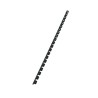 Canutillo de plástico Fellowes - 21 perforaciones - 50 hojas - Color negro - Caja 100 ud
