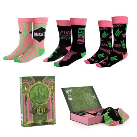 Calcetines Wicked. Pack 3 pares | Regalo para fans del musical