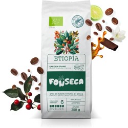 Café en grano Etiopía 100% arábica. Notas florales