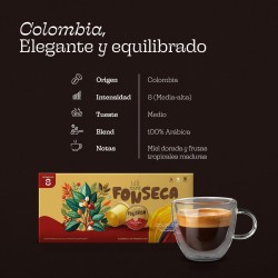 Cápsulas café Colombia 100% arábica. Sabor natural