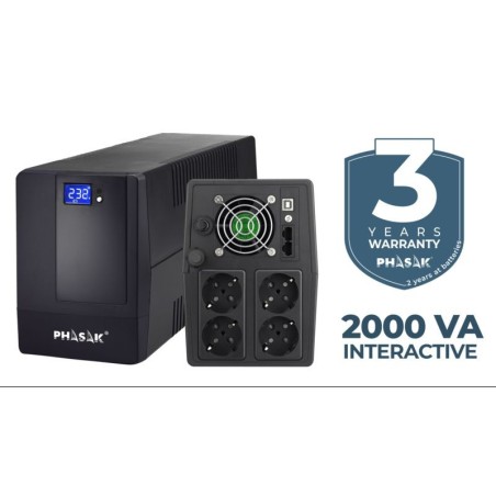 SAI PHASAK ESENTIAL 2000 VA LCD TÁCTIL USB+RJ45