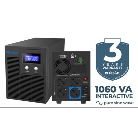 SAI PHASAK PROTEKT 1060VA INTERACTIVE PURE SINEWAVE