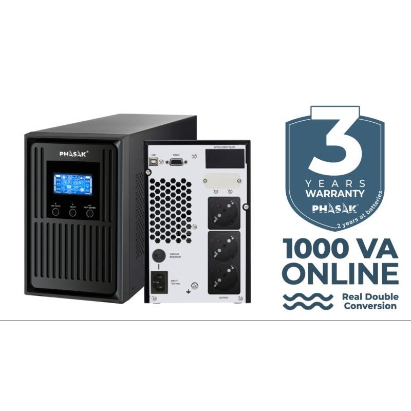 SAI PHASAK CONQUEROR PRO ONLINE LCD 1000 VA