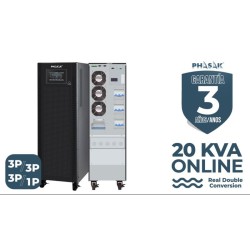 SAI PHASAK TRI-TRI / TRI-MONO 20000 VA ONLINE LCD (1 FACTOR POTENCIA)