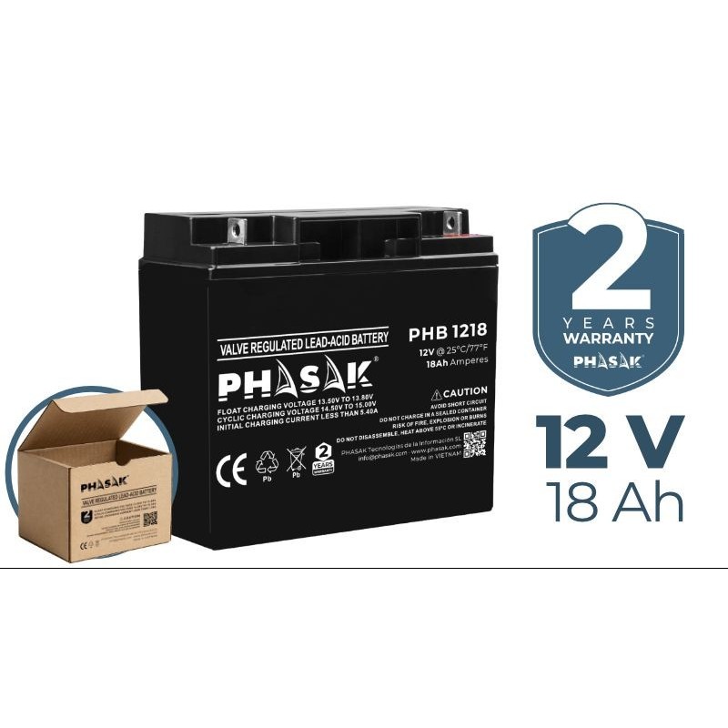 BATERIA PHASAK 12V 18A