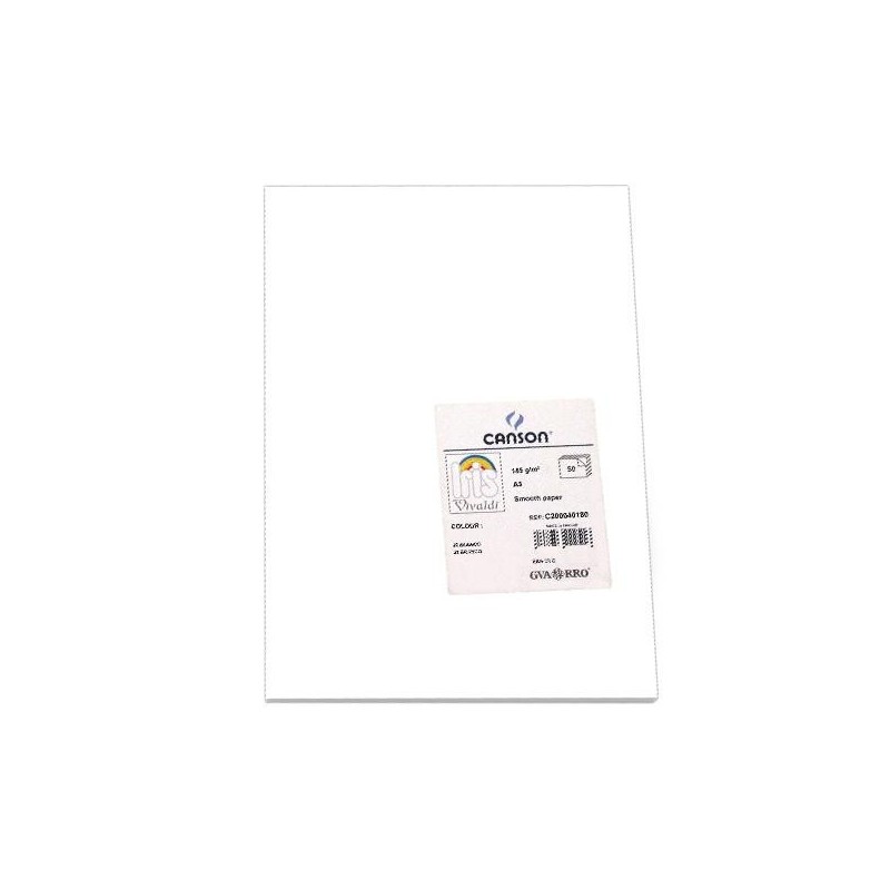 Cartulina Canson Iris - A3 - 185 g - Color blanco (PACK INDIVISIBLE DE 50 UNIDADES) Cartulina Canson Iris - A3 - 185 g - Color blanco (PACK INDIVISIBLE DE 50 UNIDADES)