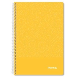 IMPREX CUADERNO ESPIRAL TAPA PP FOLIO 80H 90GR 4X4