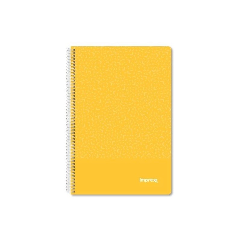 IMPREX CUADERNO ESPIRAL TAPA PP FOLIO 80H 90GR 4X4