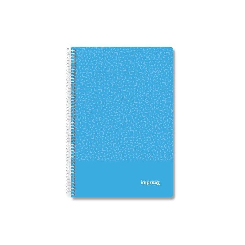 IMPREX CUADERNO ESPIRAL TAPA PP FOLIO 80H 90GR 4X4