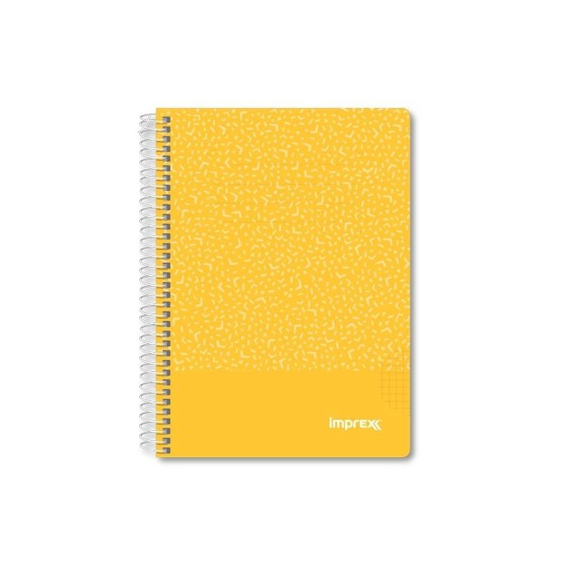 IMPREX CUADERNO ESPIRAL TAPA PP A5 80H 90GR 4X4