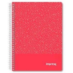 IMPREX CUADERNO ESPIRAL TAPA PP A5 80H 90GR 4X4