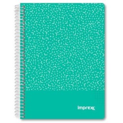 IMPREX CUADERNO ESPIRAL TAPA PP A5 80H 90GR 4X4