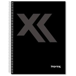 IMPREX CUADERNO ESPIRAL TAPA FORRADA A5 80H 90GR 4X4